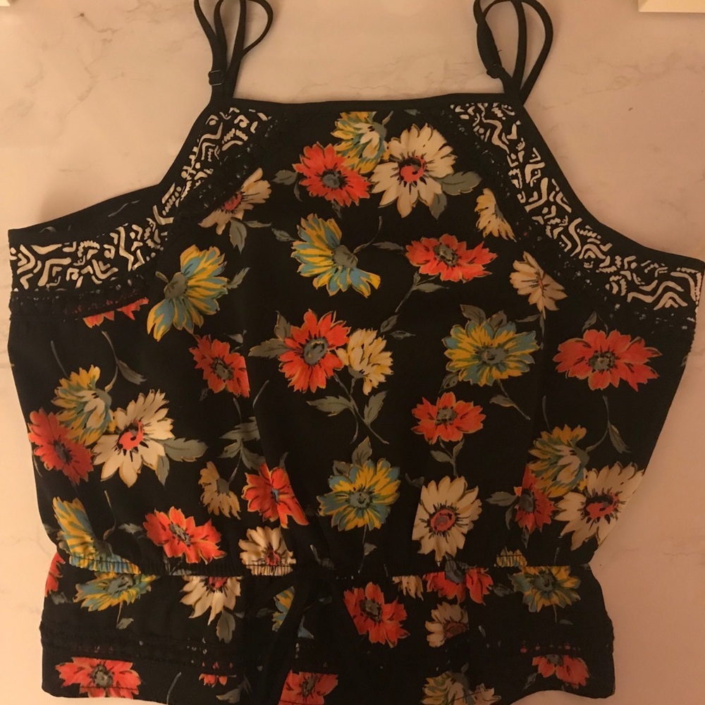 Floral crop top